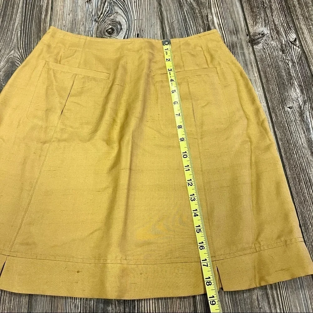 VINTAGE Telluride Clothing Co Silk Skirt Camel 6 - Picture 6 of 10